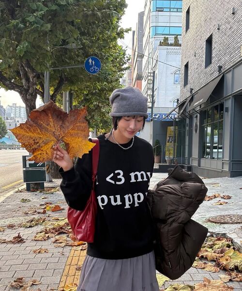 Retriever Club（レトリーバークラブ）の「LOVE PUPPY CREWNECK [GRAY]（スウェット・レディース・その他・S/L）」の4枚目の写真