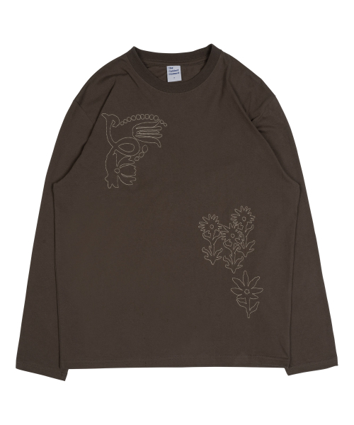 THECOLDESTMOMENT（ザコールデストモーメント）の「TCM garden long sleeve (brown)（Tシャツ/カットソー・レディース・その他・M/L）」の2枚目の写真