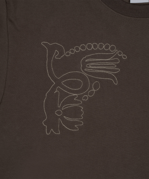 THECOLDESTMOMENT（ザコールデストモーメント）の「TCM garden long sleeve (brown)（Tシャツ/カットソー・レディース・その他・M/L）」の4枚目の写真