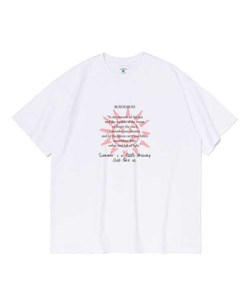 ROIDESROIS(ロワデロワ)の「スマイルサマーグラフィック半袖Tシャツ(ホワイト)(Tシャツ/カットソー・レディース・その他・S/L/2XL/XL/M)」の1枚目の写真