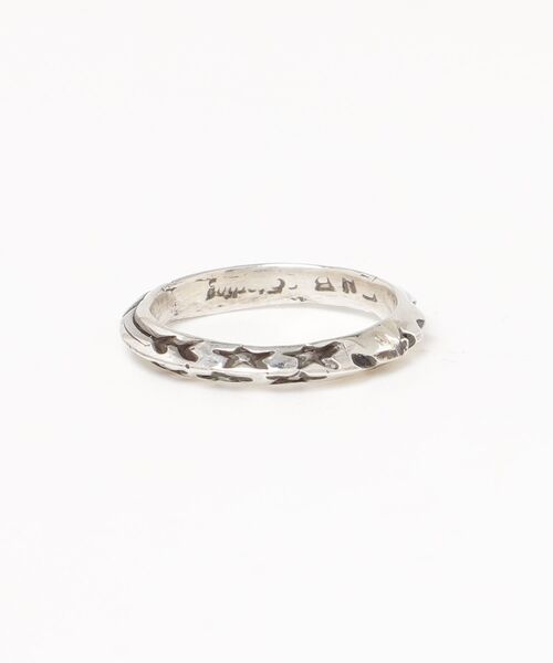 ERICKA NICOLAS BEGAY(エリッカ ニコラス ビゲイ)の「【ERICKA NICOLAS BEGAY】 NAVAJO STAMP RING SVRG TA ST(リング・メンズ・E/D/I/G/B/C/K/J/H/A/F/L・13号/12号/20号/17号/10号/23号/22号/14号/24号)」の1枚目の写真