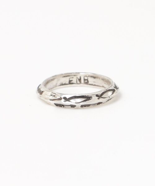 ERICKA NICOLAS BEGAY(エリッカ ニコラス ビゲイ)の「【ERICKA NICOLAS BEGAY】 NAVAJO STAMP RING SVRG TA ST(リング・メンズ・E/D/I/G/B/C/K/J/H/A/F/L・13号/12号/20号/17号/10号/23号/22号/14号/24号)」の5枚目の写真