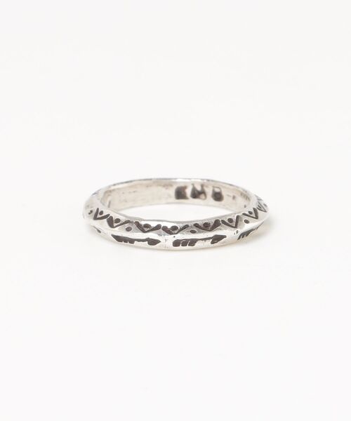 ERICKA NICOLAS BEGAY(エリッカ ニコラス ビゲイ)の「【ERICKA NICOLAS BEGAY】 NAVAJO STAMP RING SVRG TA ST(リング・メンズ・E/D/I/G/B/C/K/J/H/A/F/L・13号/12号/20号/17号/10号/23号/22号/14号/24号)」の6枚目の写真