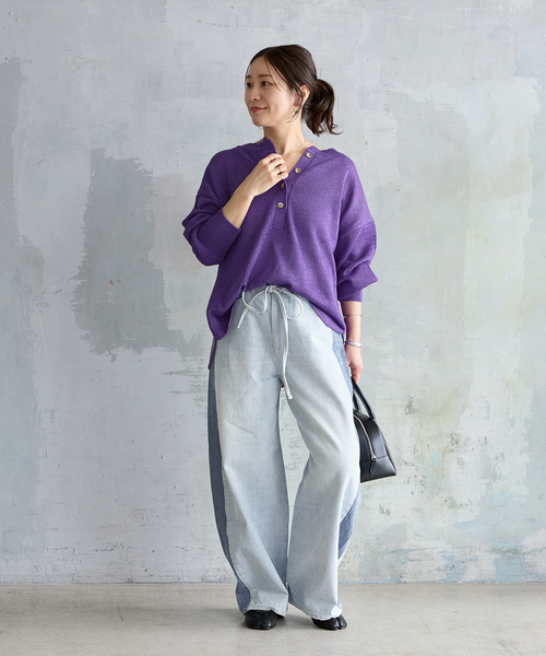 JOURNAL STANDARD(ジャーナルスタンダード)の「13ozカラーライン デニム(デニムパンツ・レディース・ベージュ/ブルー系その他・36/38)」の13枚目の写真