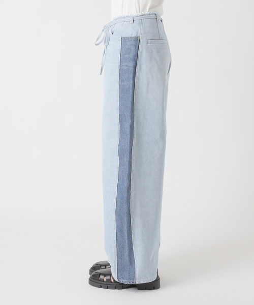 JOURNAL STANDARD(ジャーナルスタンダード)の「13ozカラーライン デニム(デニムパンツ・レディース・ベージュ/ブルー系その他・36/38)」の22枚目の写真