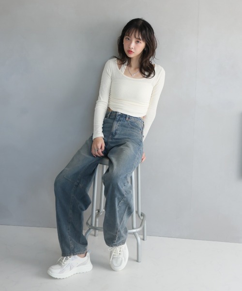 VIVIAN(ヴィヴィアン)の「ラメメッシュレースアップスニーカー(スニーカー・レディース・ピンク/アイボリー・LL/L/M)」の13枚目の写真