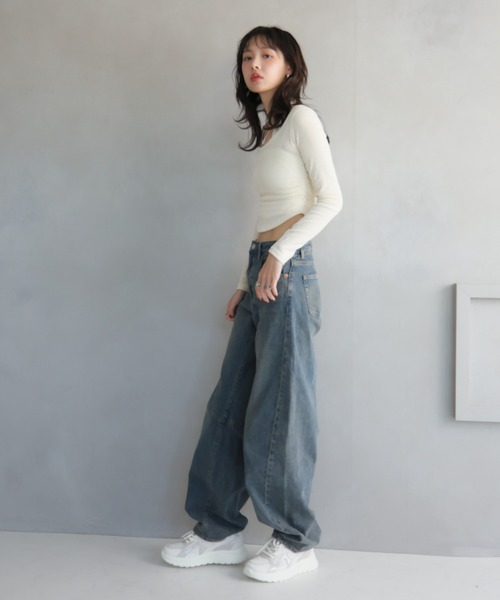 VIVIAN(ヴィヴィアン)の「ラメメッシュレースアップスニーカー(スニーカー・レディース・ピンク/アイボリー・LL/L/M)」の3枚目の写真