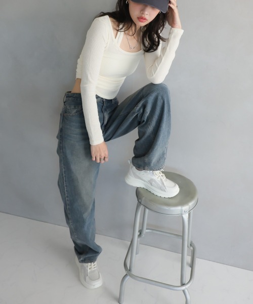 VIVIAN(ヴィヴィアン)の「ラメメッシュレースアップスニーカー(スニーカー・レディース・ピンク/アイボリー・LL/L/M)」の12枚目の写真