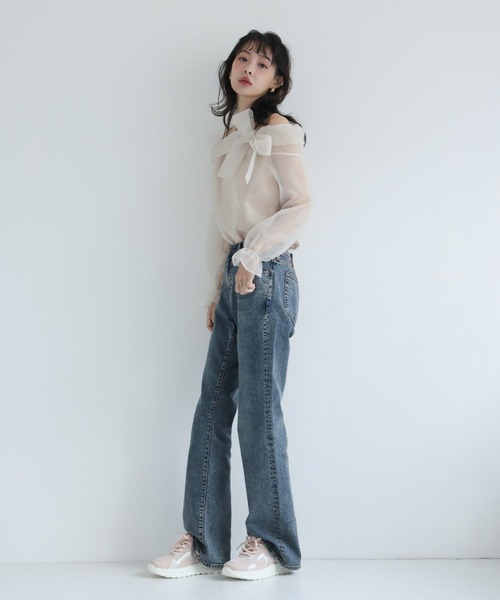 VIVIAN(ヴィヴィアン)の「ラメメッシュレースアップスニーカー(スニーカー・レディース・ピンク/アイボリー・LL/L/M)」の8枚目の写真