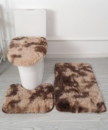 Ein（アイン）の「Ein/【3点セット】トイレマット カバー 浴室マット ロングシャギー ふわふわ マット（バス/トイレグッズ）」