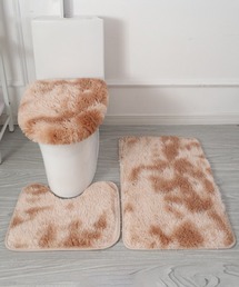 Ein（アイン）の「Ein/【3点セット】トイレマット カバー 浴室マット ロングシャギー ふわふわ マット（バス/トイレグッズ）」