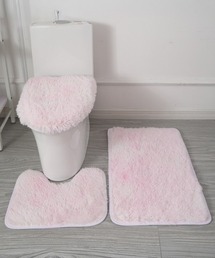 Ein（アイン）の「Ein/【3点セット】トイレマット カバー 浴室マット ロングシャギー ふわふわ マット（バス/トイレグッズ）」