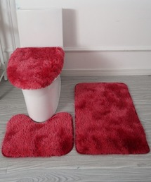 Ein（アイン）の「Ein/【3点セット】トイレマット カバー 浴室マット ロングシャギー ふわふわ マット（バス/トイレグッズ）」