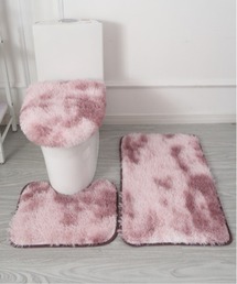 Ein（アイン）の「Ein/【3点セット】トイレマット カバー 浴室マット ロングシャギー ふわふわ マット（バス/トイレグッズ）」