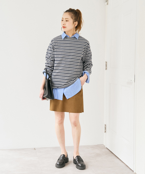 Spick & Span(スピックアンドスパン)の「マルチボーダーTシャツ(Tシャツ/カットソー・レディース・その他4/その他1・FREE)」の3枚目の写真
