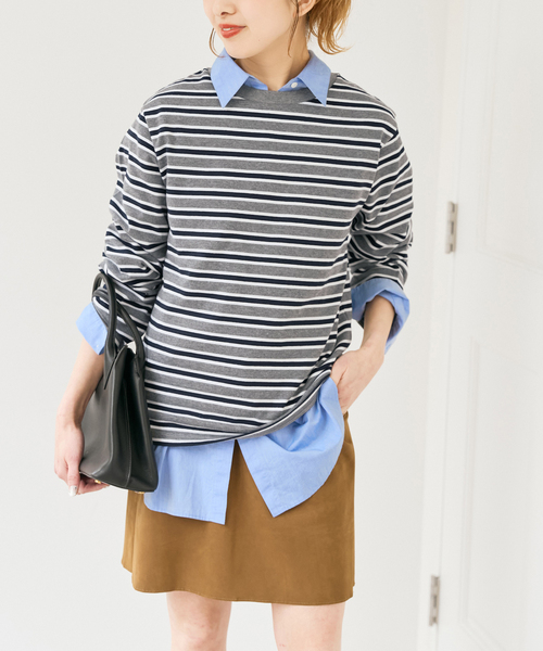 Spick & Span(スピックアンドスパン)の「マルチボーダーTシャツ(Tシャツ/カットソー・レディース・その他4/その他1・FREE)」の5枚目の写真