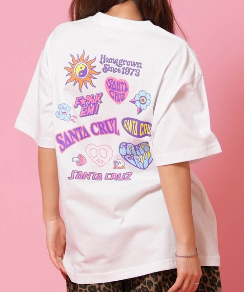 セール】SANTA CRUZ/サンタクルーズ 半袖 Tシャツ レディース SC FUN