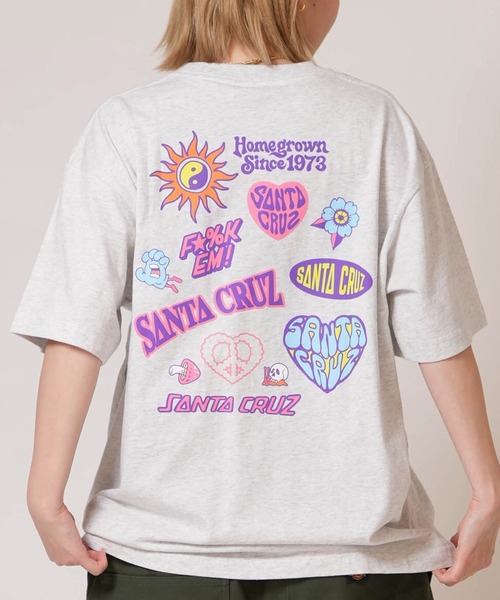 セール】SANTA CRUZ/サンタクルーズ 半袖 Tシャツ レディース SC FUN