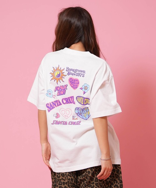 セール】SANTA CRUZ/サンタクルーズ 半袖 Tシャツ レディース SC FUN