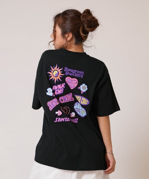 セール】SANTA CRUZ/サンタクルーズ 半袖 Tシャツ レディース SC FUN