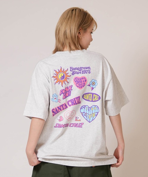 SANTA CRUZ(サンタクルーズ)の「SANTA CRUZ/サンタクルーズ 半袖 Tシャツ レディース SC FUN MAP S/S TEE ムラサキ限定 502262434(Tシャツ/カットソー・レディース・シルバーグレー/ホワイト/ブラック/イエロー・L/XL/M)」の14枚目の写真