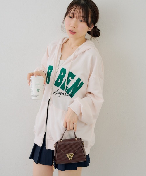 Another Branch olive des olive（アナザーブランチオリーブデオリーブ）の「フードロゴＺＩＰパーカー（パーカー・レディース・ピンク/ネイビー/アイボリー/サックスブルー/グレー・FREE）」の19枚目の写真