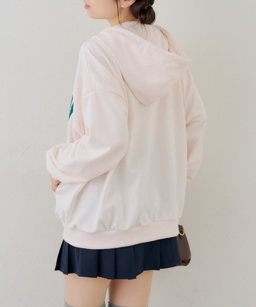 Another Branch olive des olive（アナザーブランチオリーブデオリーブ）の「フードロゴＺＩＰパーカー（パーカー・レディース・ピンク/ネイビー/アイボリー/サックスブルー/グレー・FREE）」の9枚目の写真
