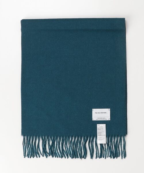THE INOUE BROTHERS（ザイノウエブラザーズ）の「Brushed Scarf（ストール/ショール・メンズ・ブラック/ブルー・ONE SIZE）」の2枚目の写真