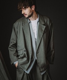 NO ID. | mj11372-ﾊﾞｯｸｽﾘｯﾄﾀﾞﾌﾞﾙﾌﾞﾚｽﾄJKT ジャケット(458006-408J)(テーラードジャケット)