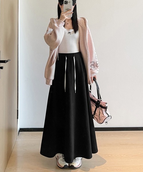 Miniministore(ミニミニストア)の「スウェットロングスカート 美脚 春秋冬(スカート・レディース・グレー/ネイビー/ブラック・M/S/L)」の10枚目の写真