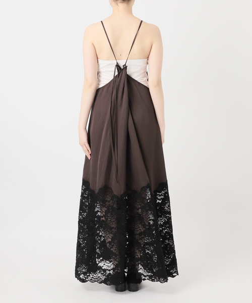 IENA LA BOUCLE(イエナラブークル)の「IENA LA BOUCLE R/Lサテンレースコンビキャミドレ(ワンピース・レディース・ブラウン・FREE)」の10枚目の写真