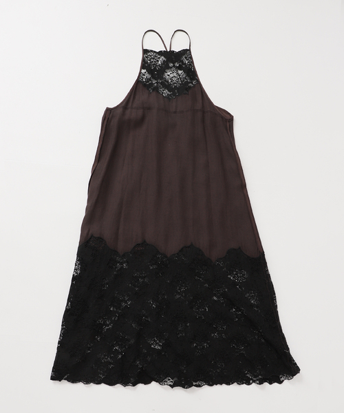 IENA LA BOUCLE(イエナラブークル)の「IENA LA BOUCLE R/Lサテンレースコンビキャミドレ(ワンピース・レディース・ブラウン・FREE)」の14枚目の写真