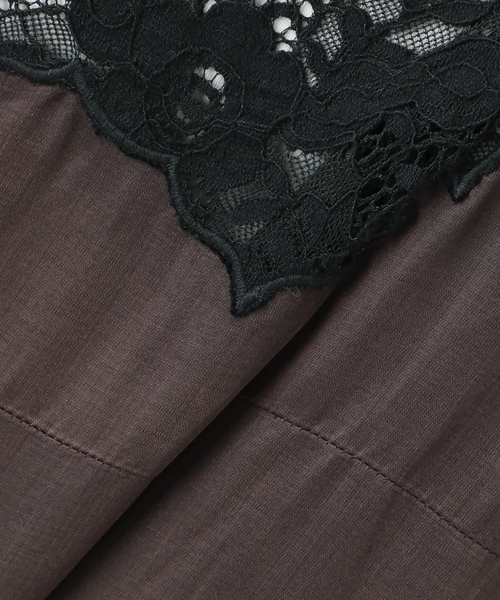 IENA LA BOUCLE(イエナラブークル)の「IENA LA BOUCLE R/Lサテンレースコンビキャミドレ(ワンピース・レディース・ブラウン・FREE)」の15枚目の写真