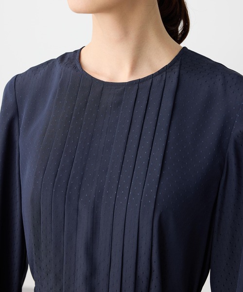 A/C DESIGN BY ALPHA CUBIC（エーシーデザインバイアルファキュービック）の「フロントタックワンピース【ファーストライン】（ワンピース・レディース・ネイビー/ブラック・9号/11号/13号）」の11枚目の写真