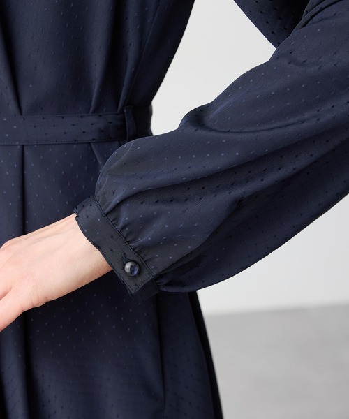 A/C DESIGN BY ALPHA CUBIC（エーシーデザインバイアルファキュービック）の「フロントタックワンピース【ファーストライン】（ワンピース・レディース・ネイビー/ブラック・9号/11号/13号）」の13枚目の写真