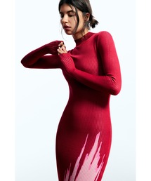 Desigual × EGONLAB】デニム風素材のアシンメトリーロングドレス 2026