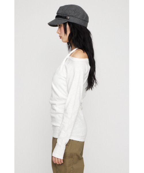 LAGUA GEM(ラグアジェム)の「HALTER NECK CUT チュニック(Tシャツ/カットソー・レディース・ブラック/カーキ/ホワイト・FREE)」の16枚目の写真