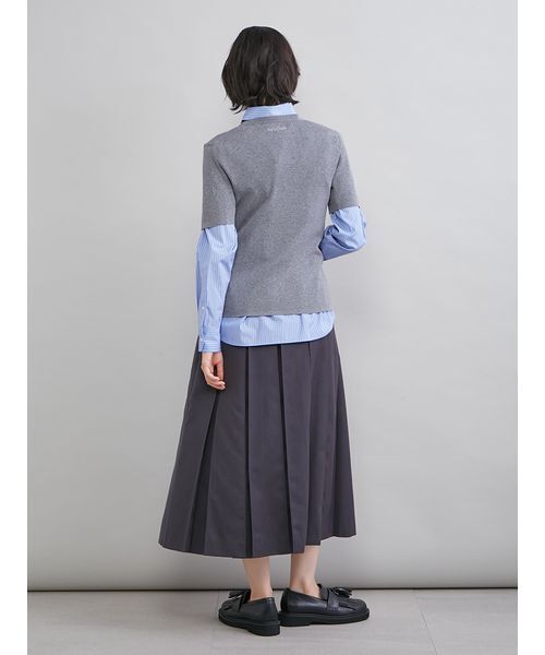 Mila Owen（ミラオーウェン）の「プリーツタックスカート（スカート・レディース・チャコールグレー/キャメル/チェック・1/0）」の7枚目の写真