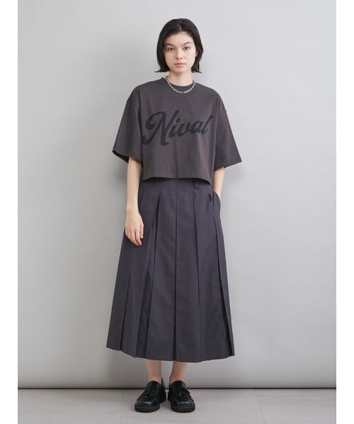 Mila Owen（ミラオーウェン）の「プリーツタックスカート（スカート・レディース・チャコールグレー/キャメル/チェック・1/0）」の11枚目の写真