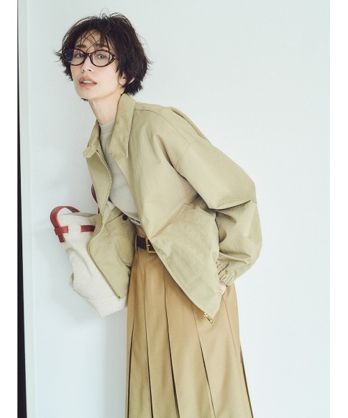 Mila Owen（ミラオーウェン）の「プリーツタックスカート（スカート・レディース・チャコールグレー/キャメル/チェック・1/0）」の7枚目の写真