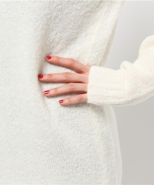 MOUSSY（マウジー）の「BOUCLE OP（ワンピース・レディース・トップグレー/オフホワイト/ブラウン・FREE）」の9枚目の写真