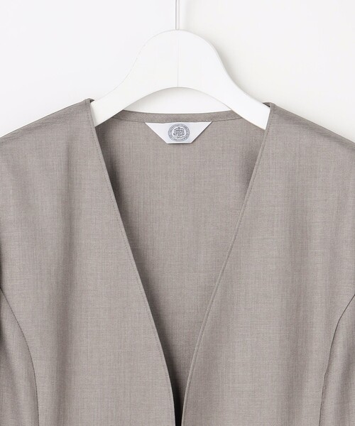 J.PRESS(ジェイプレス)の「【定番人気・セットアップ対応】OXIJEWEL ストレッチ ノーカラー ジャケット(ノーカラージャケット・レディース・ネイビー系/ライトグレー系/シルバー系・T13/T15)」の19枚目の写真