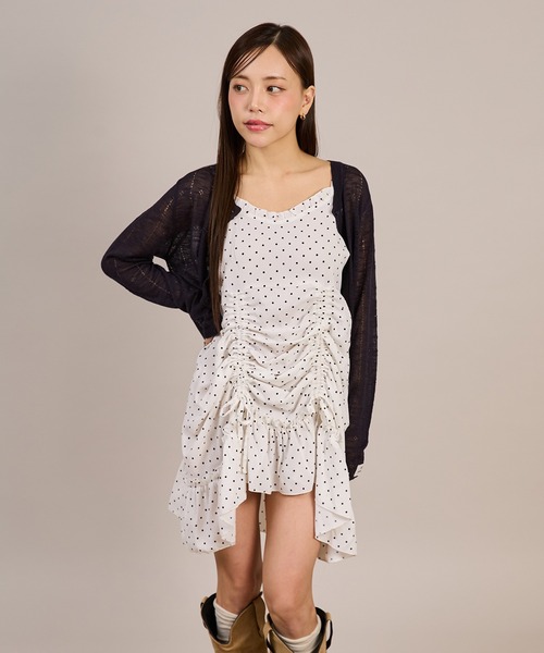 apres jour mignon(アプレジュールミニョン)の「ドロストキャミチュニック(キャミソール・レディース・ブラック系その他2/ブラック/オフホワイト/ブラック系その他/ホワイト系その他3/ブラック×ホワイト/ホワイト×ブラック・X-LARGE/フリー)」の19枚目の写真