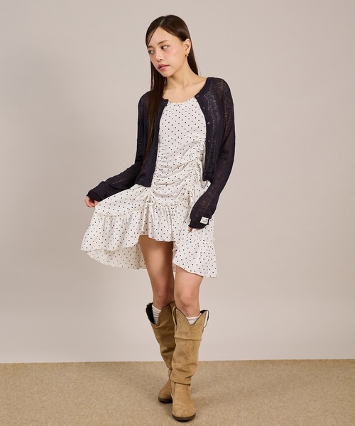 apres jour mignon(アプレジュールミニョン)の「ドロストキャミチュニック(キャミソール・レディース・ブラック系その他2/ブラック/オフホワイト/ブラック系その他/ホワイト系その他3/ブラック×ホワイト/ホワイト×ブラック・X-LARGE/フリー)」の20枚目の写真