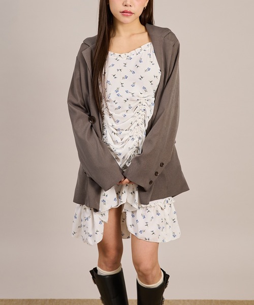 apres jour mignon(アプレジュールミニョン)の「ドロストキャミチュニック(キャミソール・レディース・ブラック系その他2/ブラック/オフホワイト/ブラック系その他/ホワイト系その他3/ブラック×ホワイト/ホワイト×ブラック・X-LARGE/フリー)」の21枚目の写真