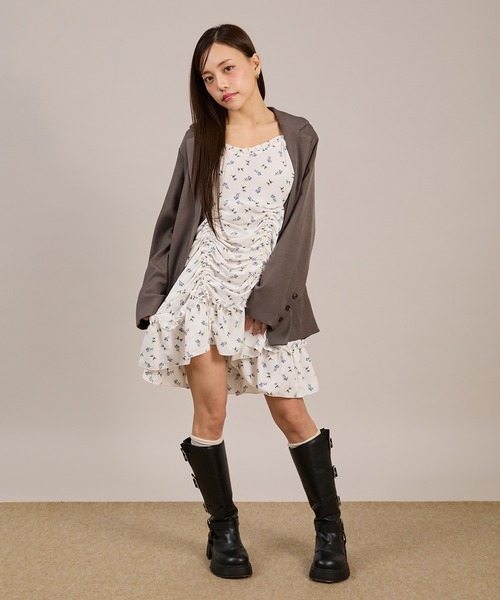 apres jour mignon(アプレジュールミニョン)の「ドロストキャミチュニック(キャミソール・レディース・ブラック系その他2/ブラック/オフホワイト/ブラック系その他/ホワイト系その他3/ブラック×ホワイト/ホワイト×ブラック・X-LARGE/フリー)」の22枚目の写真