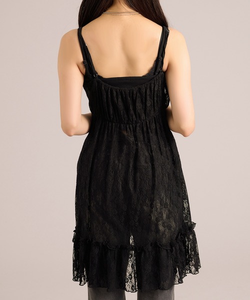 apres jour mignon(アプレジュールミニョン)の「ドロストキャミチュニック(キャミソール・レディース・ブラック系その他2/ブラック/オフホワイト/ブラック系その他/ホワイト系その他3/ブラック×ホワイト/ホワイト×ブラック・X-LARGE/フリー)」の13枚目の写真