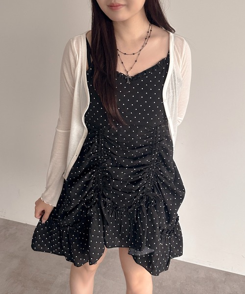 apres jour mignon(アプレジュールミニョン)の「ドロストキャミチュニック(チュニック・レディース・ブラック系その他2/ブラック/オフホワイト/ブラック系その他/ホワイト系その他3/ブラック×ホワイト/ホワイト×ブラック・X-LARGE/フリー)」の17枚目の写真