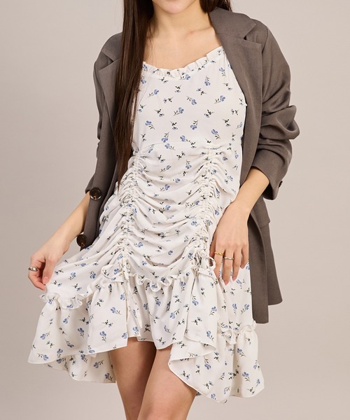 apres jour mignon（アプレジュールミニョン）の「ドロストキャミチュニック（チュニック・レディース・ブラック系その他2/ブラック/オフホワイト/ブラック系その他/ホワイト系その他3/ブラック×ホワイト/ホワイト×ブラック・X-LARGE/フリー）」の21枚目の写真
