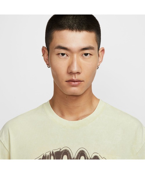 NIKE(ナイキ)の「NIKE/ナイキ U NSW TEE M90 PCKT VNTG(Tシャツ/カットソー・メンズ・ベージュ/グリーン・M/S/L/XL/2XL)」の4枚目の写真